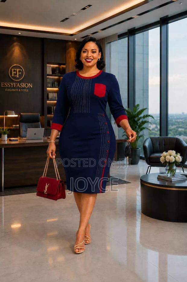 Round Neck Straight Dress