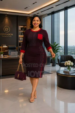 Round Neck Straight Dress