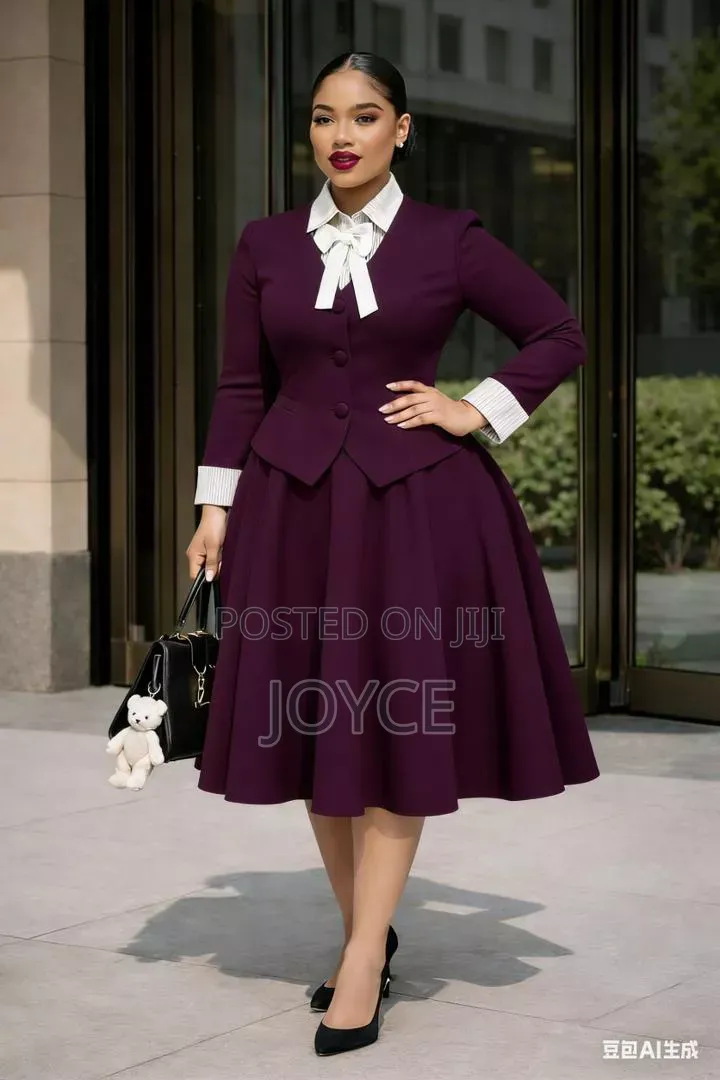 Two Piece Set Skater Dress +Coat