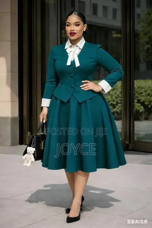 Two Piece Set Skater Dress +Coat