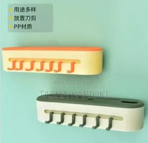 6 Slots Knives Organizer With Wall Hooks