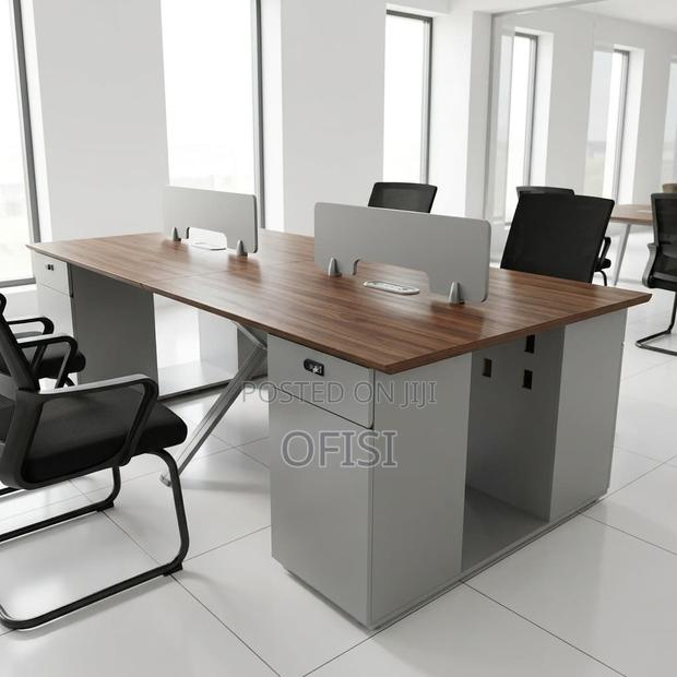 Office Workstation; 4-Way Modern Staff Office Desk/ Workstation - thumbnail 3
