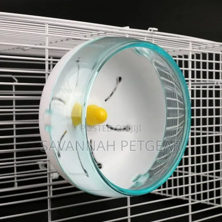 Hamster Running Jogging Wheel Indoor Sport Plastic Pet Exercise Toy