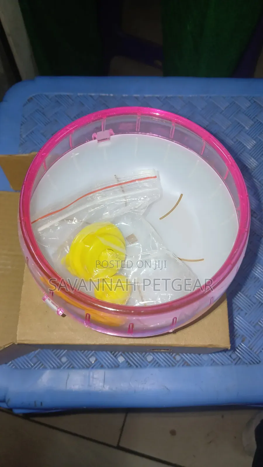 Hamster Running Jogging Wheel Indoor Sport Plastic Pet Exercise Toy