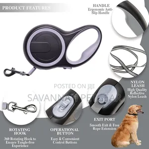 Heavy Duty Automatic Retractable Dog Leash - 8m Length