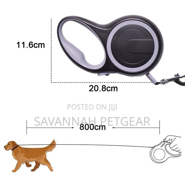 Heavy Duty Automatic Retractable Dog Leash - 8m Length - thumbnail 5