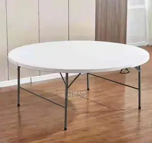 Foldable Table; 1.5M Round Plastic Outdoor Table