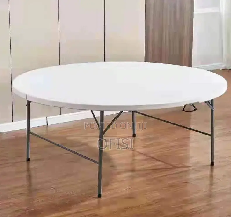 Foldable Table; 1.5M Round Plastic Outdoor Table