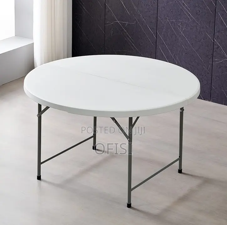 Foldable Table; 1.5M Round Plastic Outdoor Table
