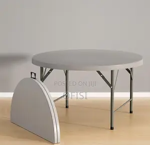 Foldable Table; 1.5M Round Plastic Outdoor Table