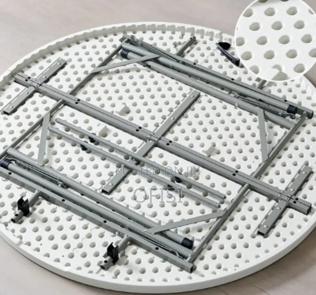 Foldable Table; 1.5M Round Plastic Outdoor Table