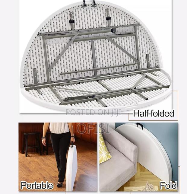 Foldable Table; 1.5M Round Plastic Outdoor Table - thumbnail 14