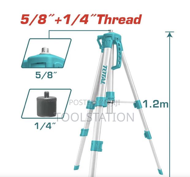 Tripod for Laser Levels 5/8" 1/4" Thread 1.2m Aluminum Tllt01152