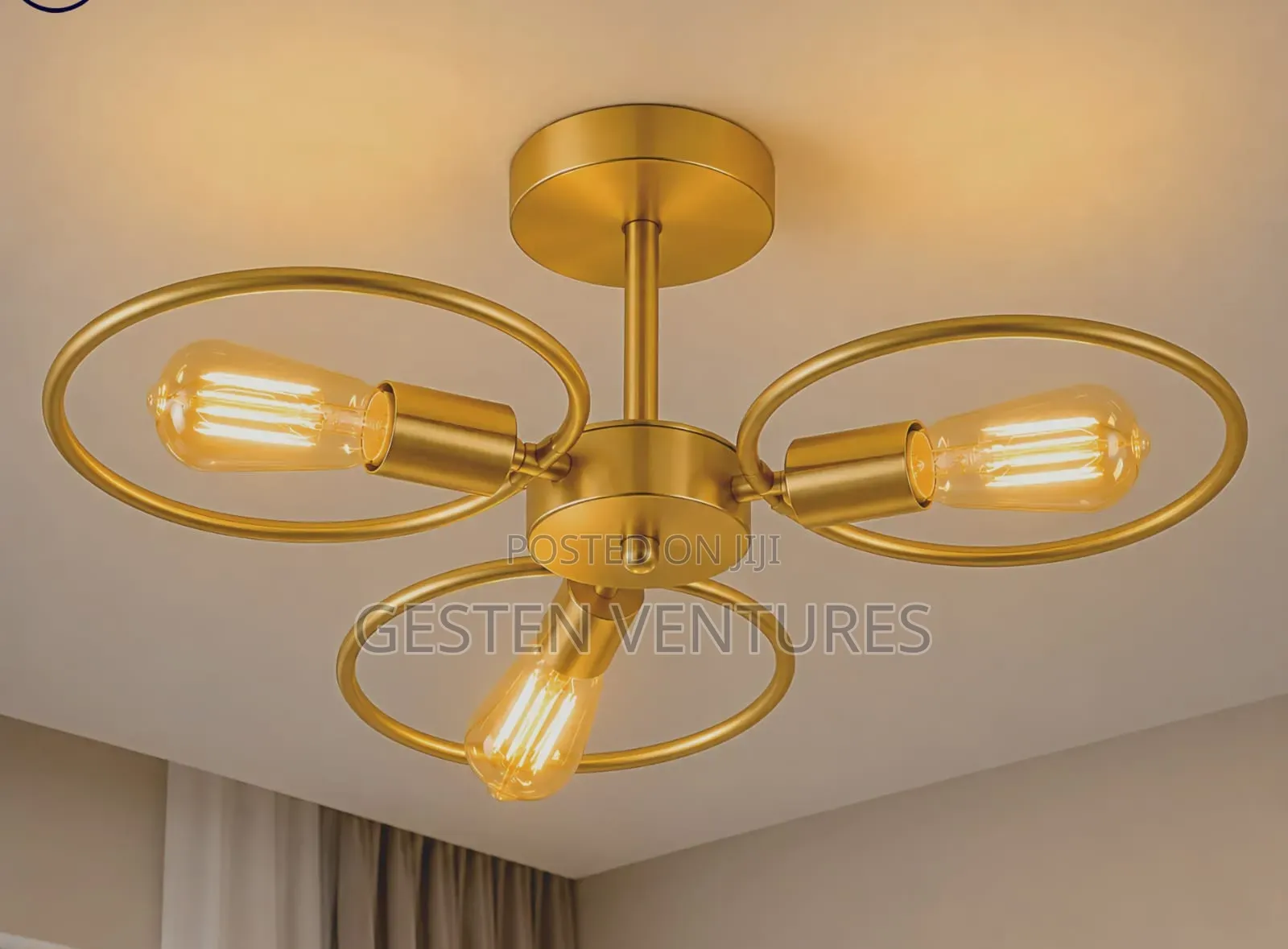 Elegant Ceiling Fitting Light Fixture 3- Wheel Light J9t