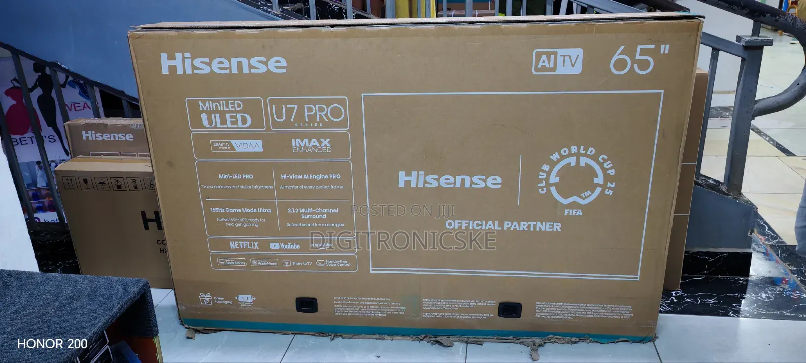 Hisense 65" U7Q Pro Mini Led 164hz Processor Vidaa Uhd TV
