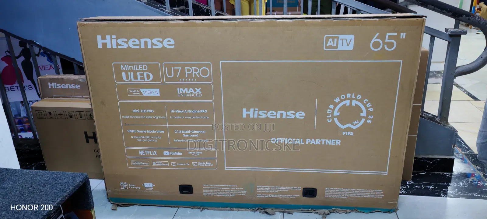 Hisense 65" U7Q Pro Mini Led 164hz Processor Vidaa Uhd TV