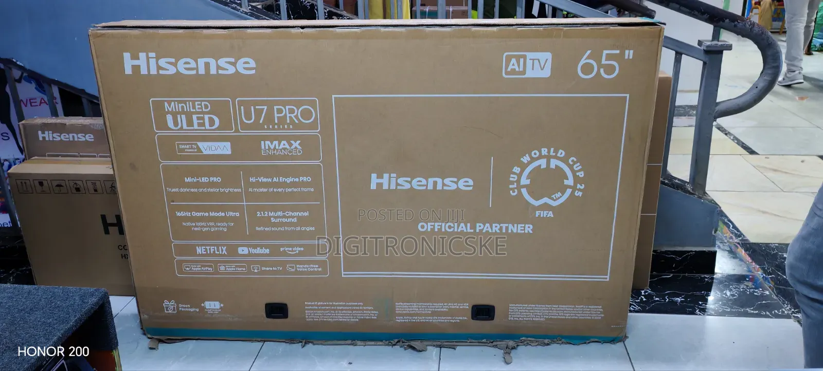 Hisense 65" U7Q Pro Mini Led 164hz Processor Vidaa Uhd TV