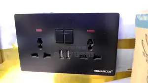 Dual Universal Wall Socket With Dual USB Port-13a
