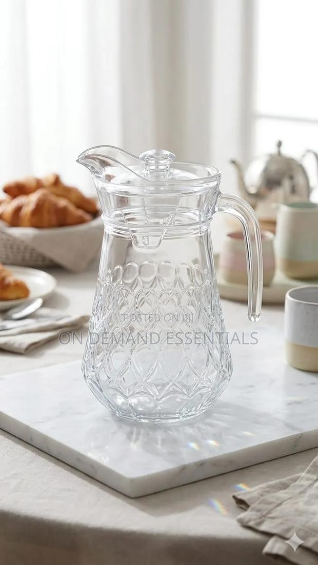 Bubble Shaped Glass Water Jug - main view