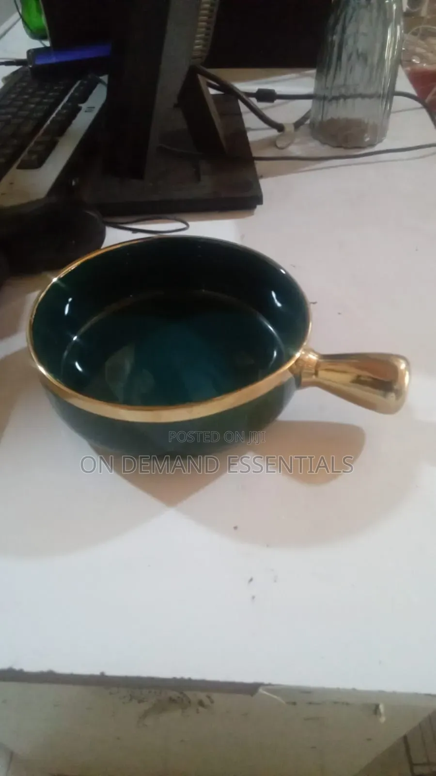 Porcelain Snack Bowl With Handle