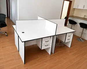 Modern 4-Seater Office Workstation Desk Durable MDF
