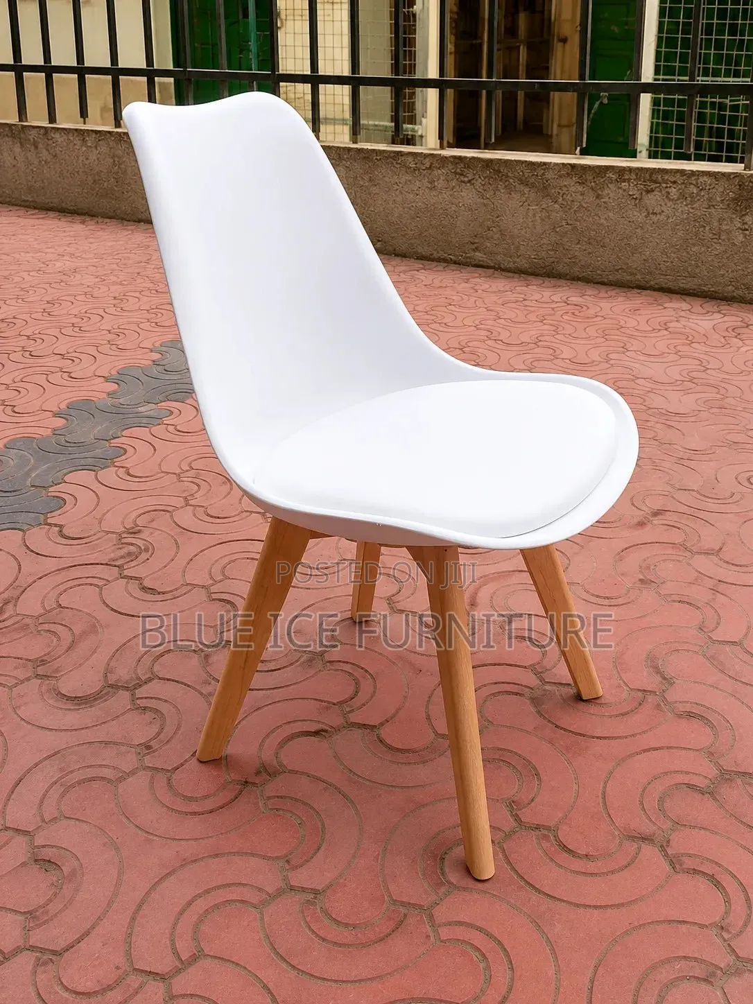 Modern Eames White Padded Chair