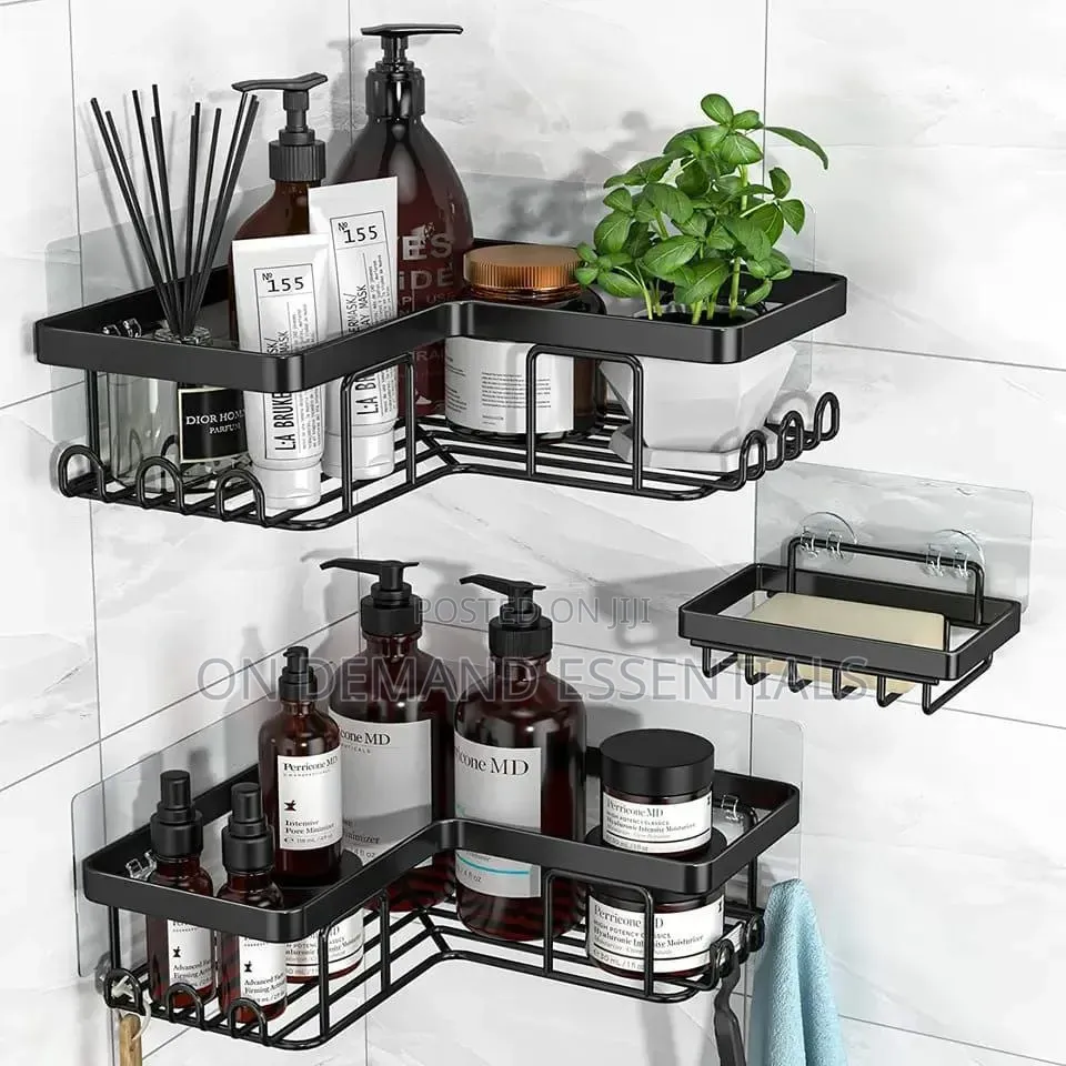 3pcs Set Heavy-Duty Shower Caddy Shelf/Bathroom Organizer