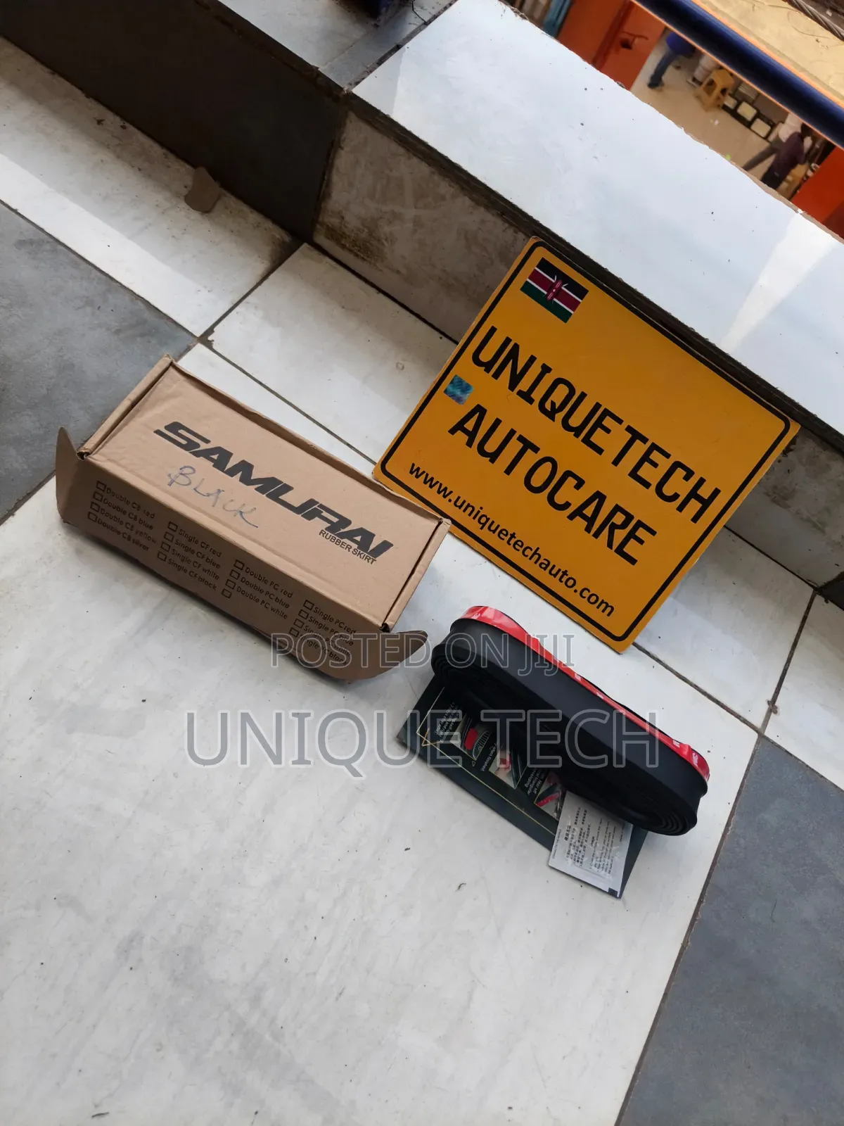 Samurai Rubber Bumper Lip Black Front Bumper Lip