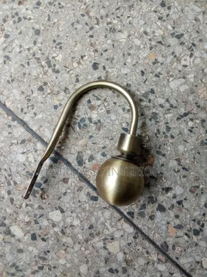 Smooth Antic Gold Metallic Curtain Holders