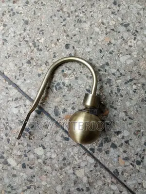 Smooth Antic Gold Metallic Curtain Holders