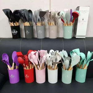 12pcs Silicone Cooking Spoons