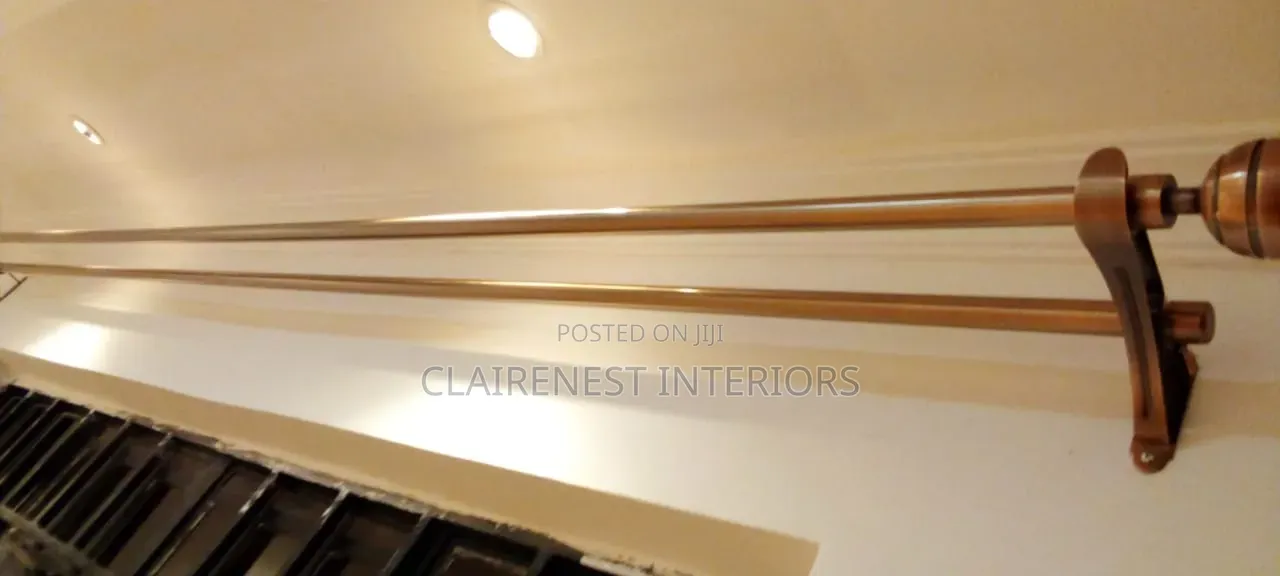 Strong Support for Elegant Leaving, Powder Coated Window Curtain Rods