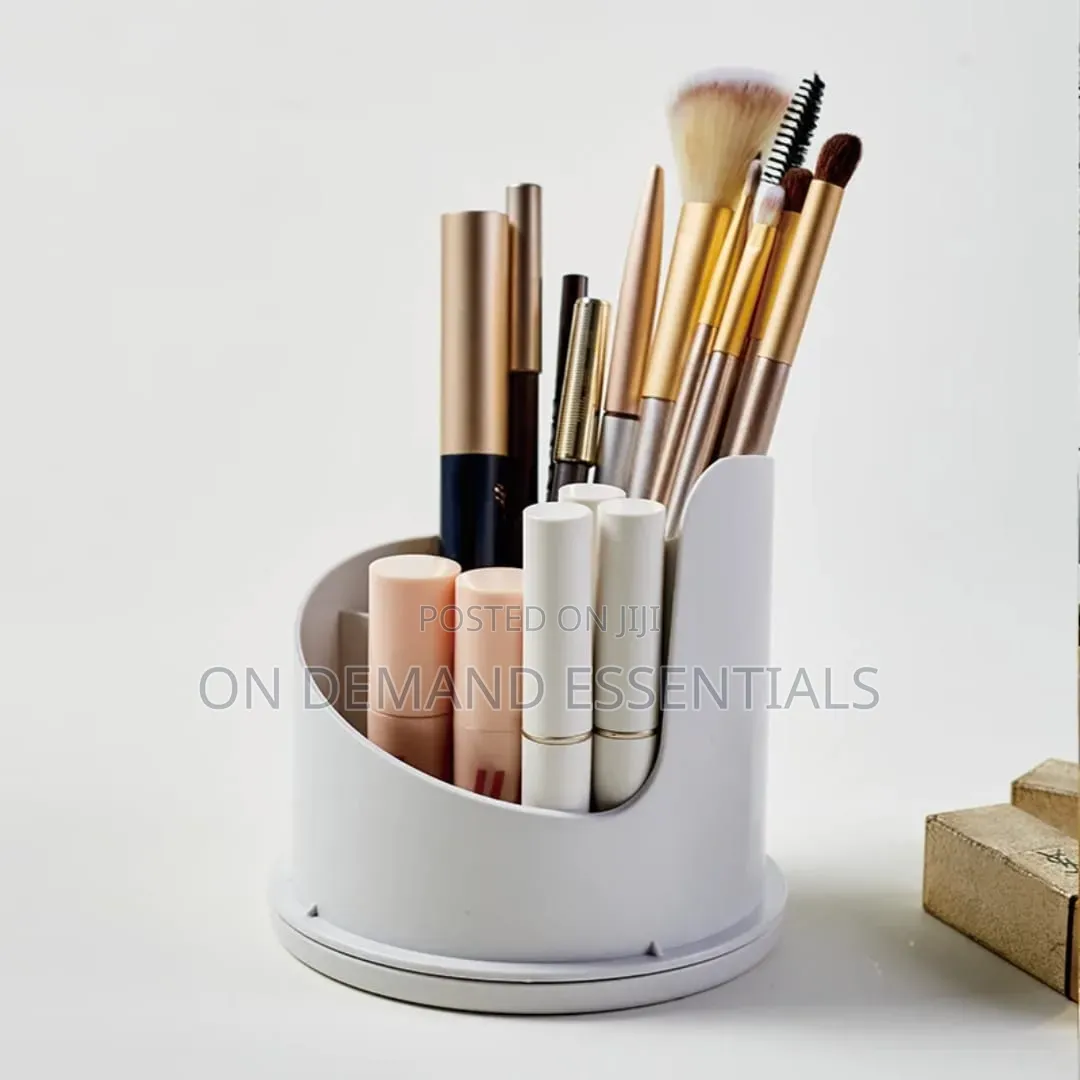3600 Rotating Cosmetic Storage Box for Make Up Brushes and Lipstick