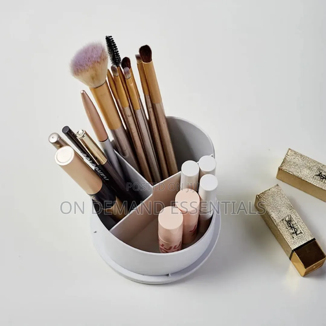 3600 Rotating Cosmetic Storage Box for Make Up Brushes and Lipstick