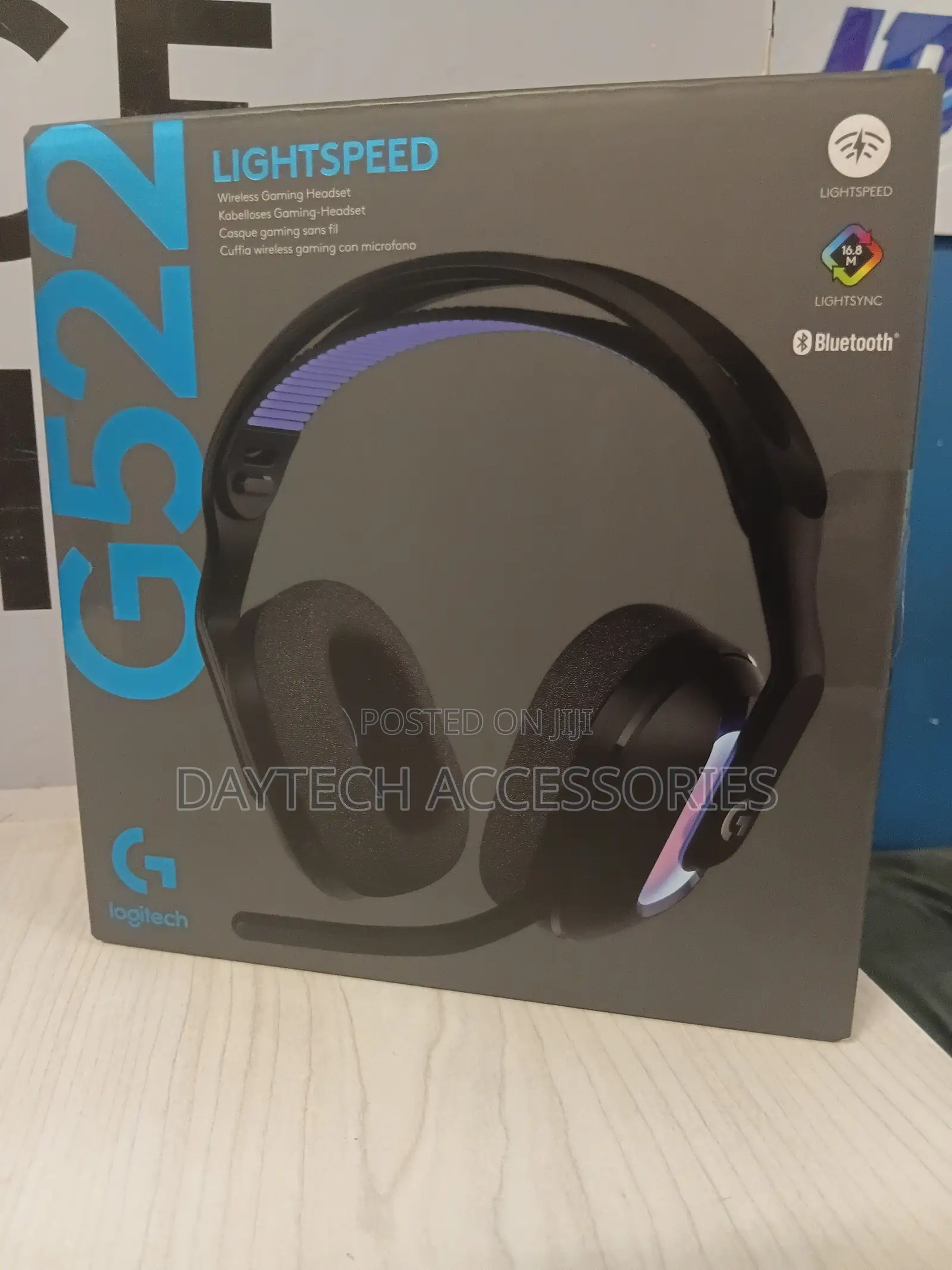 Logitech G522 LIGHTSPEED RGB Wireless Gaming Headset - Black