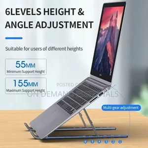 Metallic Adjustable Laptop Stand