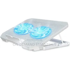 Adjustable Laptop Stand With Cooling Pad