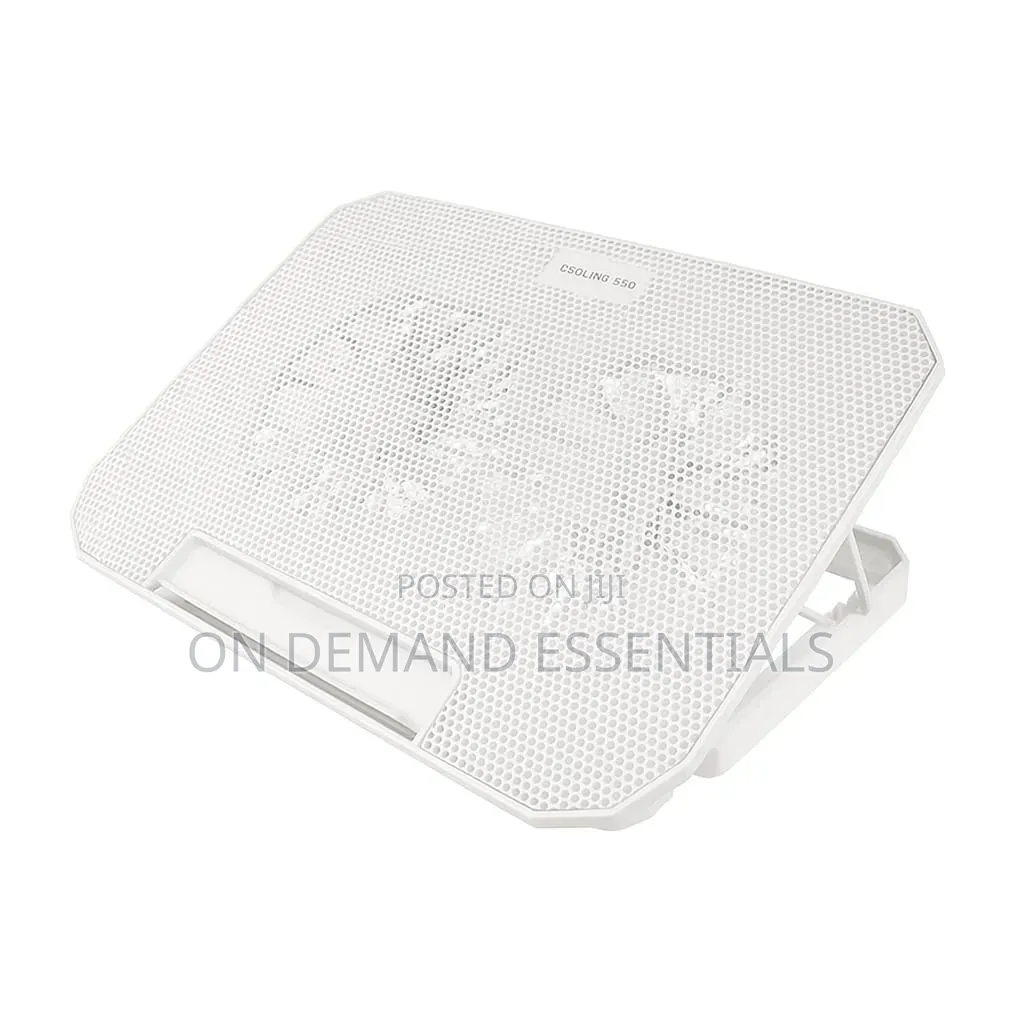 Adjustable Laptop Stand With Cooling Pad