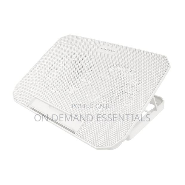 Adjustable Laptop Stand With Cooling Pad - thumbnail 3