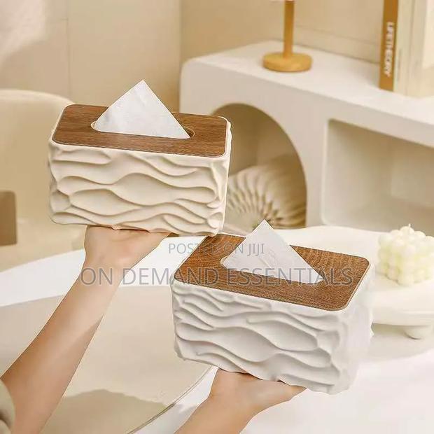 Luxury Wave Texture Tissue Box / Serviette Holder - thumbnail 2