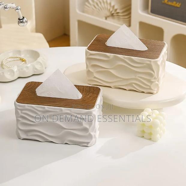 Luxury Wave Texture Tissue Box / Serviette Holder - thumbnail 3