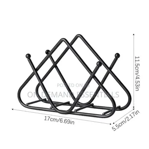 Premium Tabletop Decorative Metal Tissue / Napkin Holder