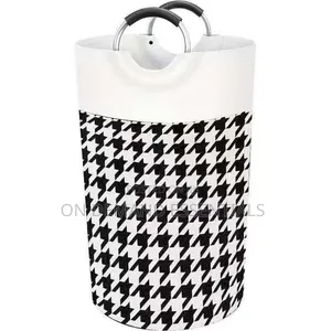 Large Capacity Laundry Basket 82l With Metal Handles
