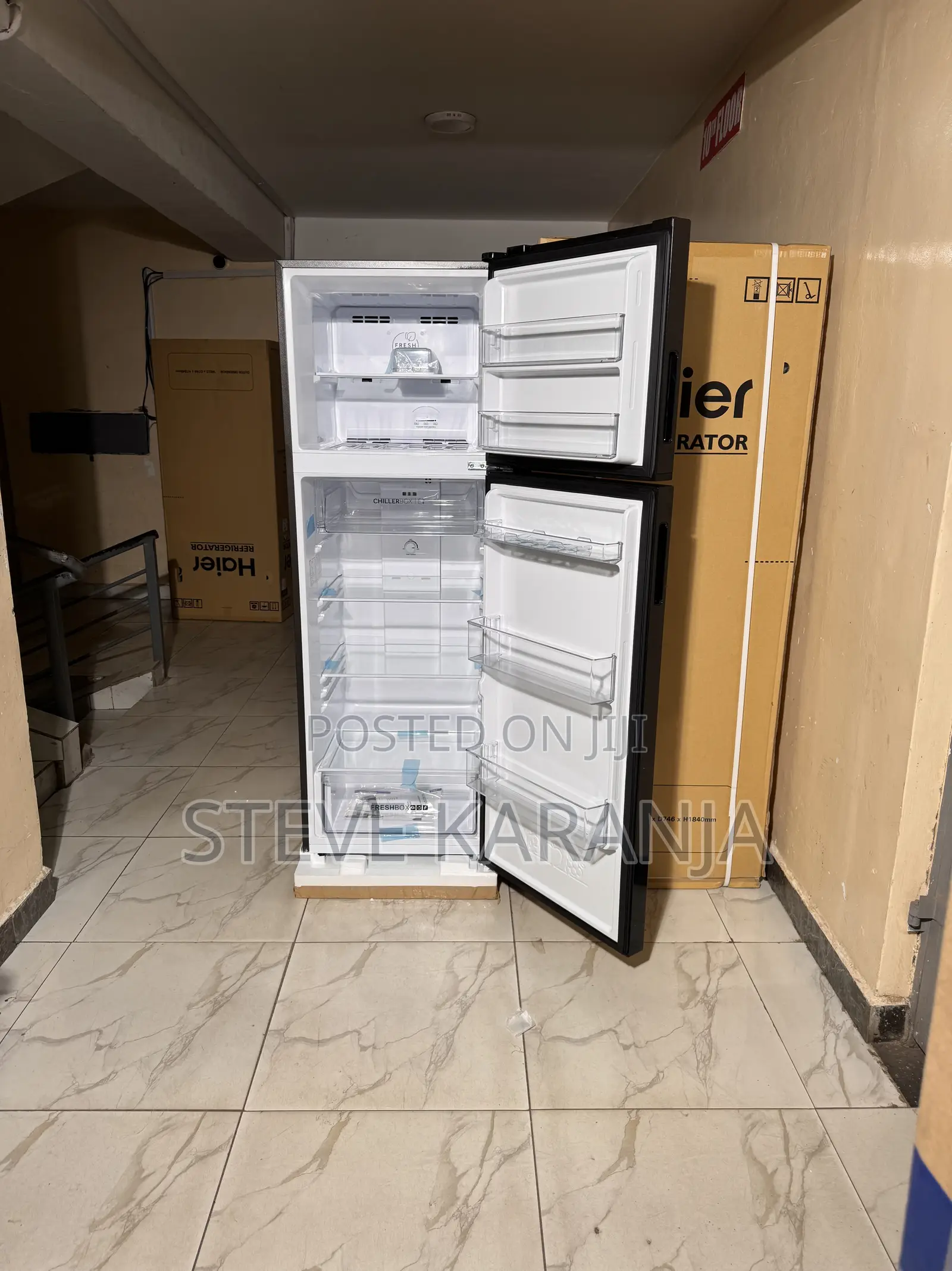Haier 366L Double Door Fridge 3 Stars Energy Efficient Refrigerator