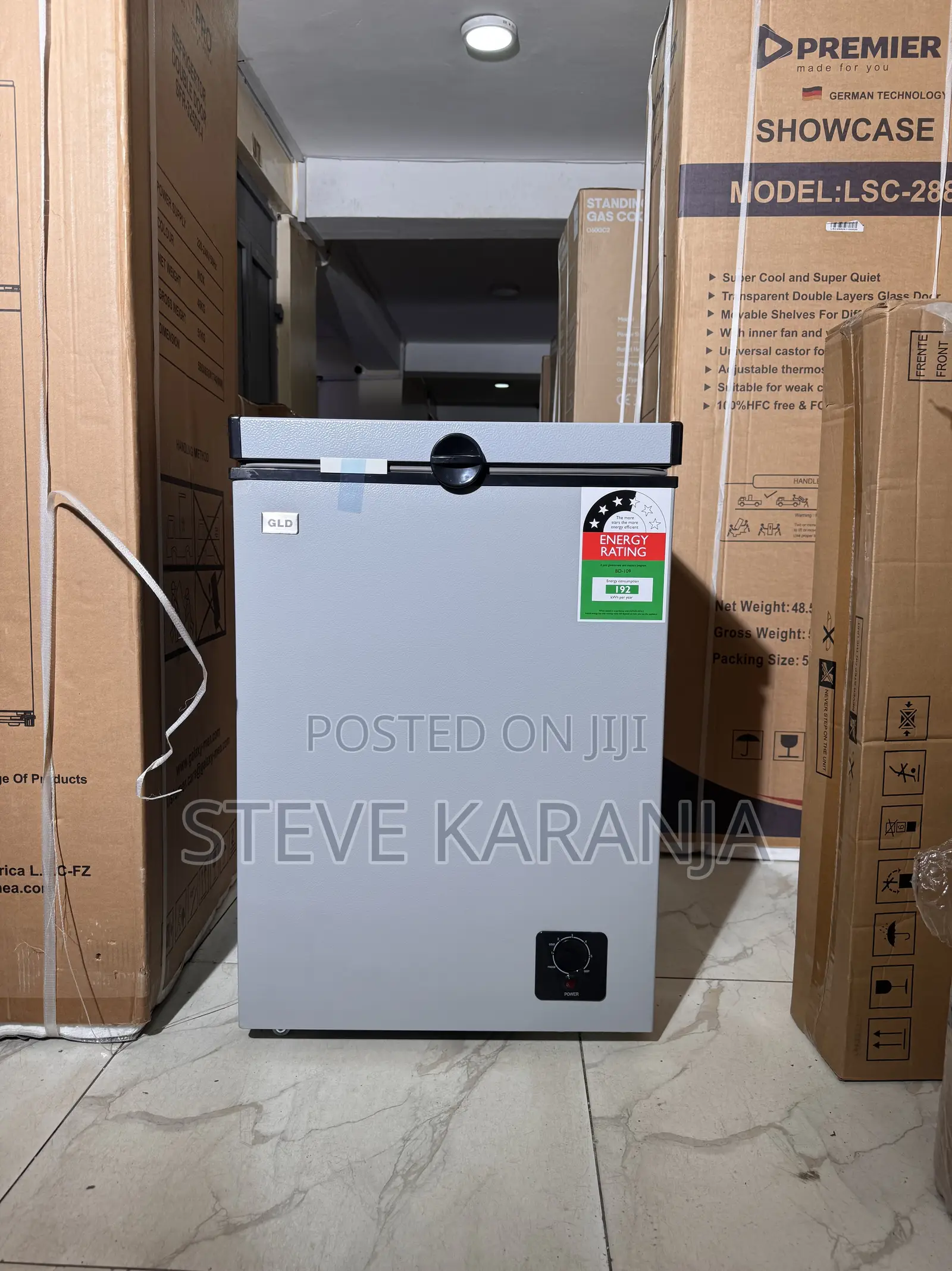 3 Stars Rating 109L GLD Chest Freezer Spacious Freezer