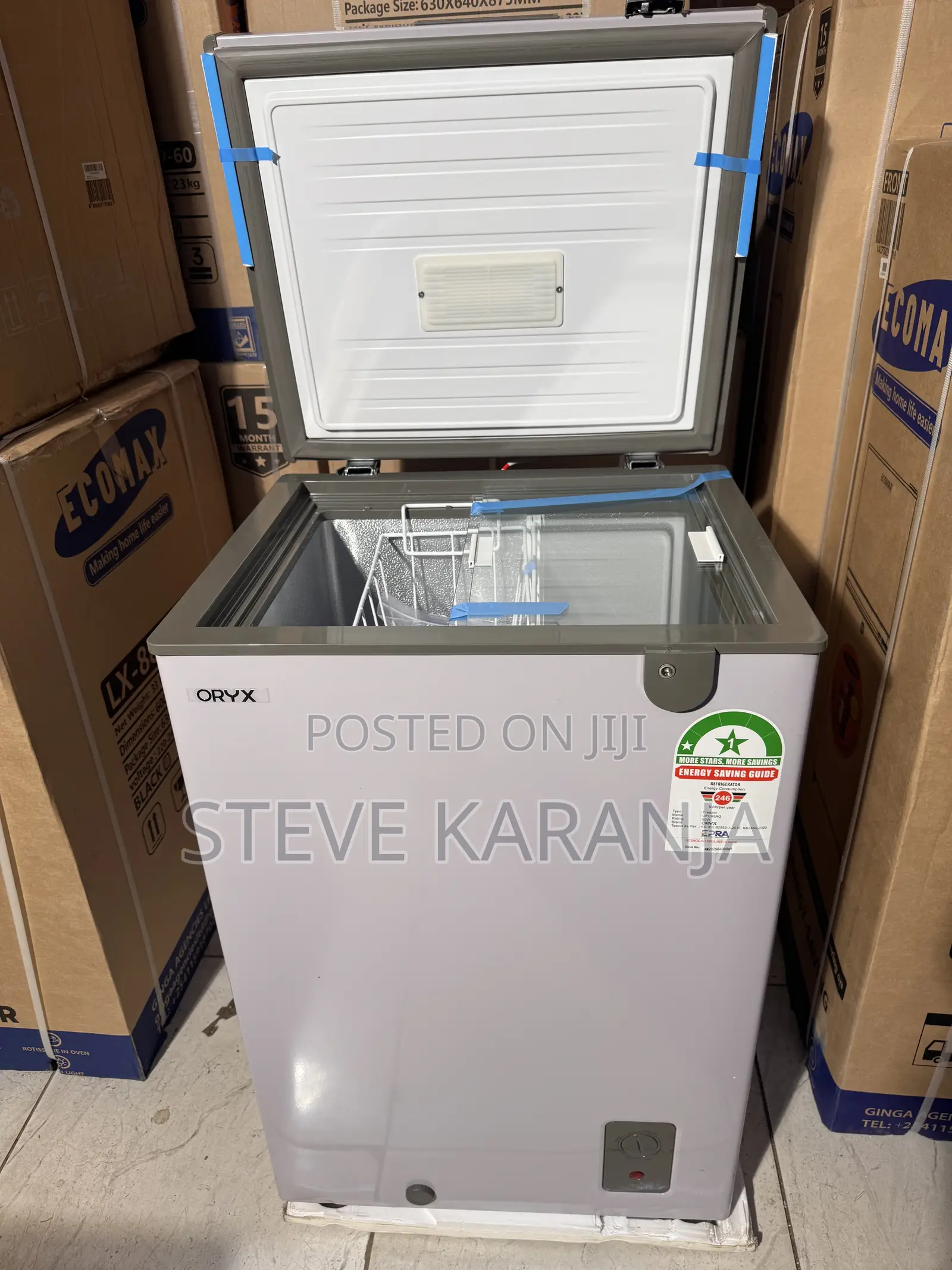 Oryx Medium Sized 95L Freezer With Sliding Glass
