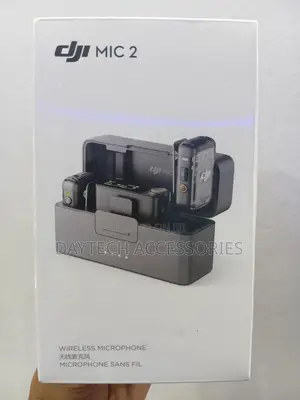 The DJI Mic 2 (2 TX + 1 RX + Charging Case) Dual-Channel Microphone.