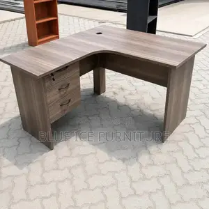 Modern Corner Workstation.With Secure Drawer Desk-L-Shape