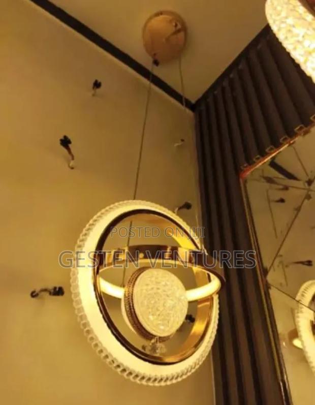 Beautiful Gold LED Mini Chandelier Pendant Light E9k