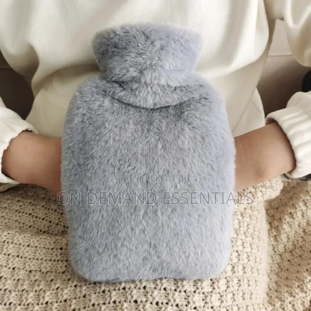 Classy Hot Water Bottle Plush Cover for Extra Warmth and Comfort